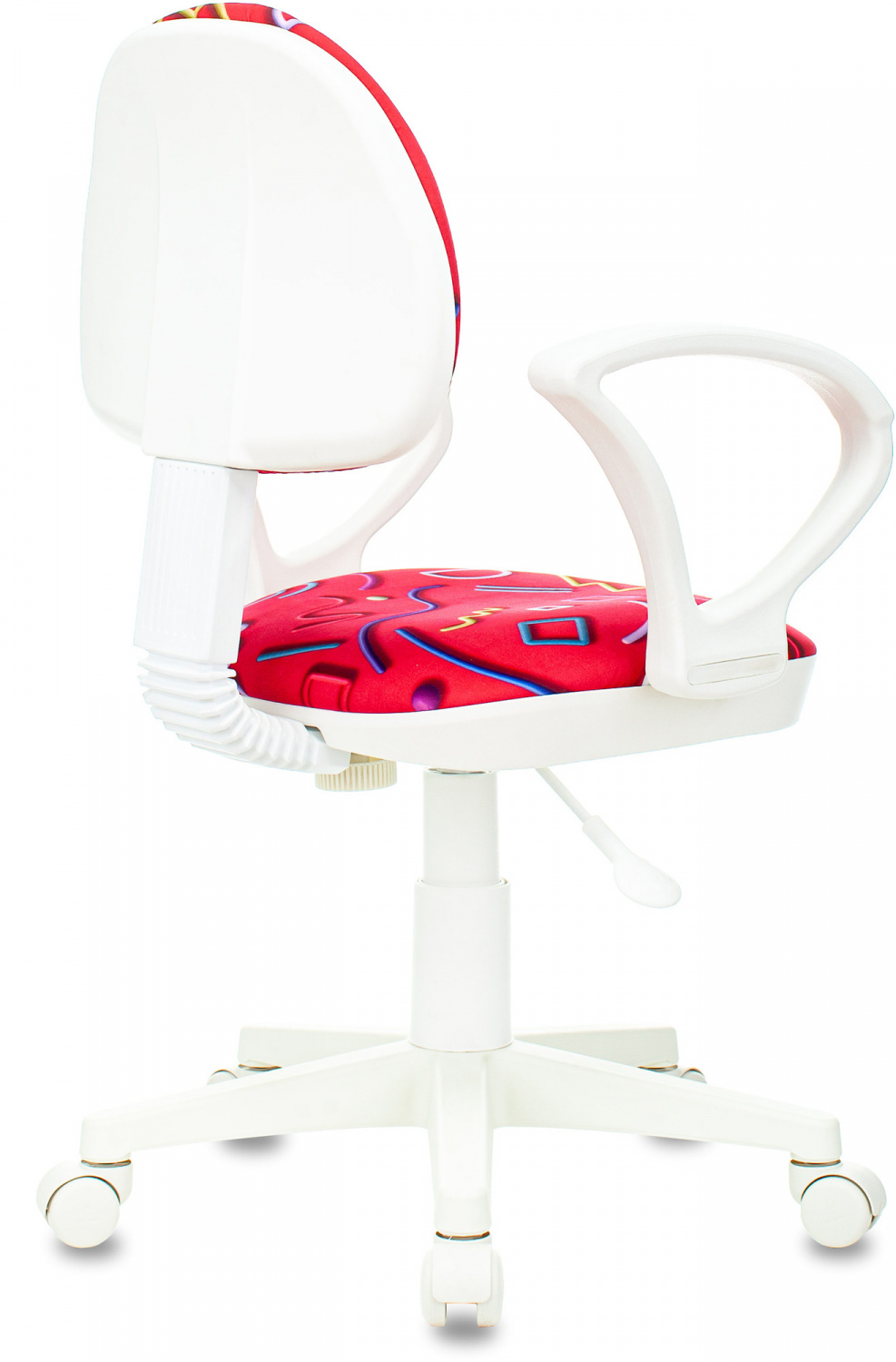 Кресло детское Бюрократ KD-3/WH/ARM розовый Sticks 05 крестов. пластик пластик белый — фото, характеристики, наличие в Сыктывкаре