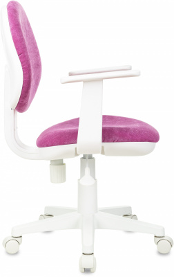 Кресло детское Бюрократ CH-W356AXSN малиновый Light-15 крестов. пластик пластик белый, купить в Сыктывкаре