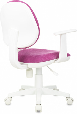 Кресло детское Бюрократ CH-W356AXSN малиновый Light-15 крестов. пластик пластик белый, купить в Сыктывкаре
