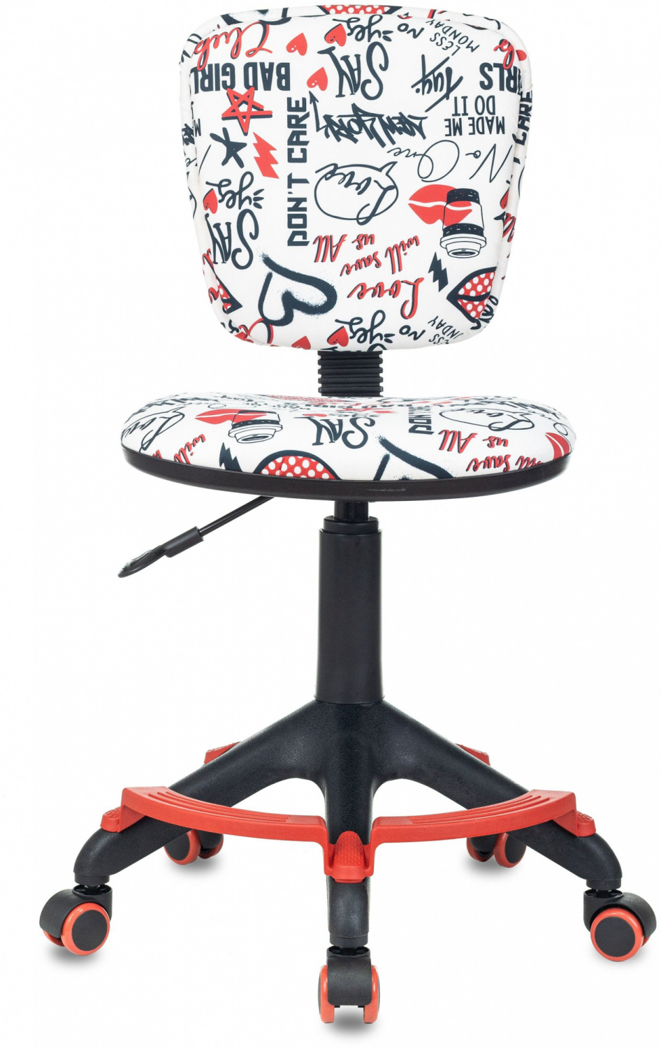 Кресло детское Бюрократ CH-204-F мультиколор красные губы крестов. пластик подст.для ног — фото, характеристики, наличие в Сыктывкаре