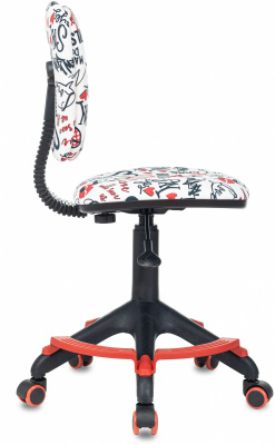 Кресло детское Бюрократ CH-204-F мультиколор красные губы крестов. пластик подст.для ног, купить в Сыктывкаре