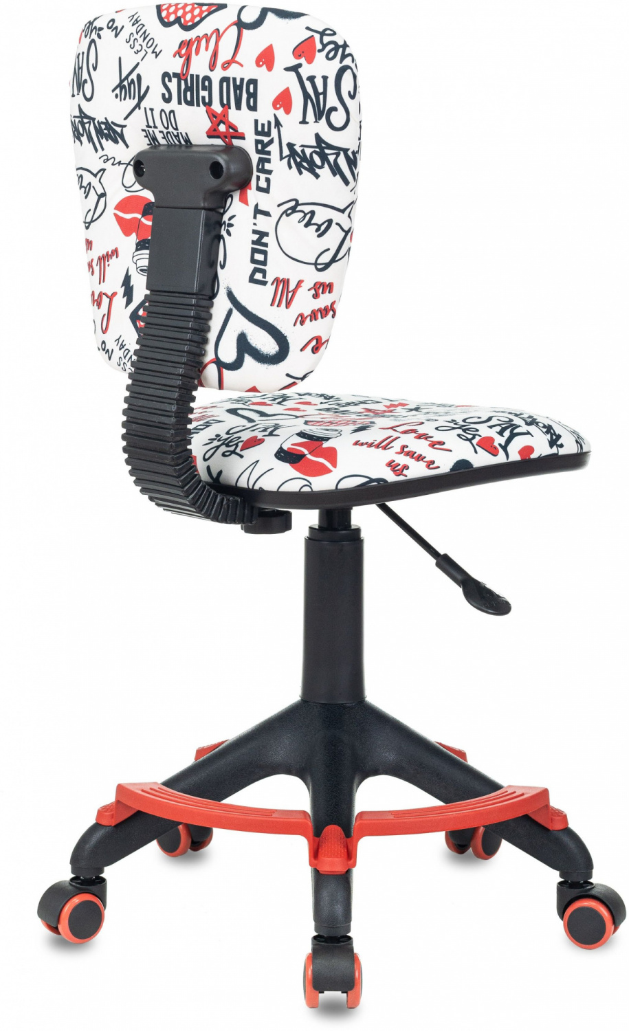 Кресло детское Бюрократ CH-204-F мультиколор красные губы крестов. пластик подст.для ног — фото, характеристики, наличие в Сыктывкаре