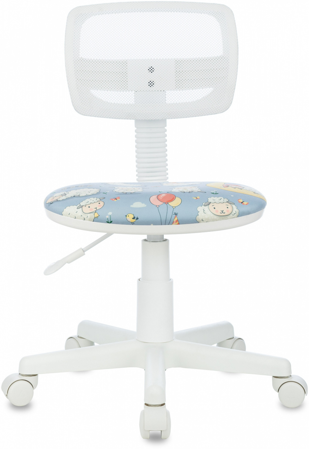 Кресло детское Бюрократ CH-W299 белый TW-15 сиденье мультиколор овечки сетка/ткань крестов. пластик пластик белый — фото, характеристики, наличие в Сыктывкаре
