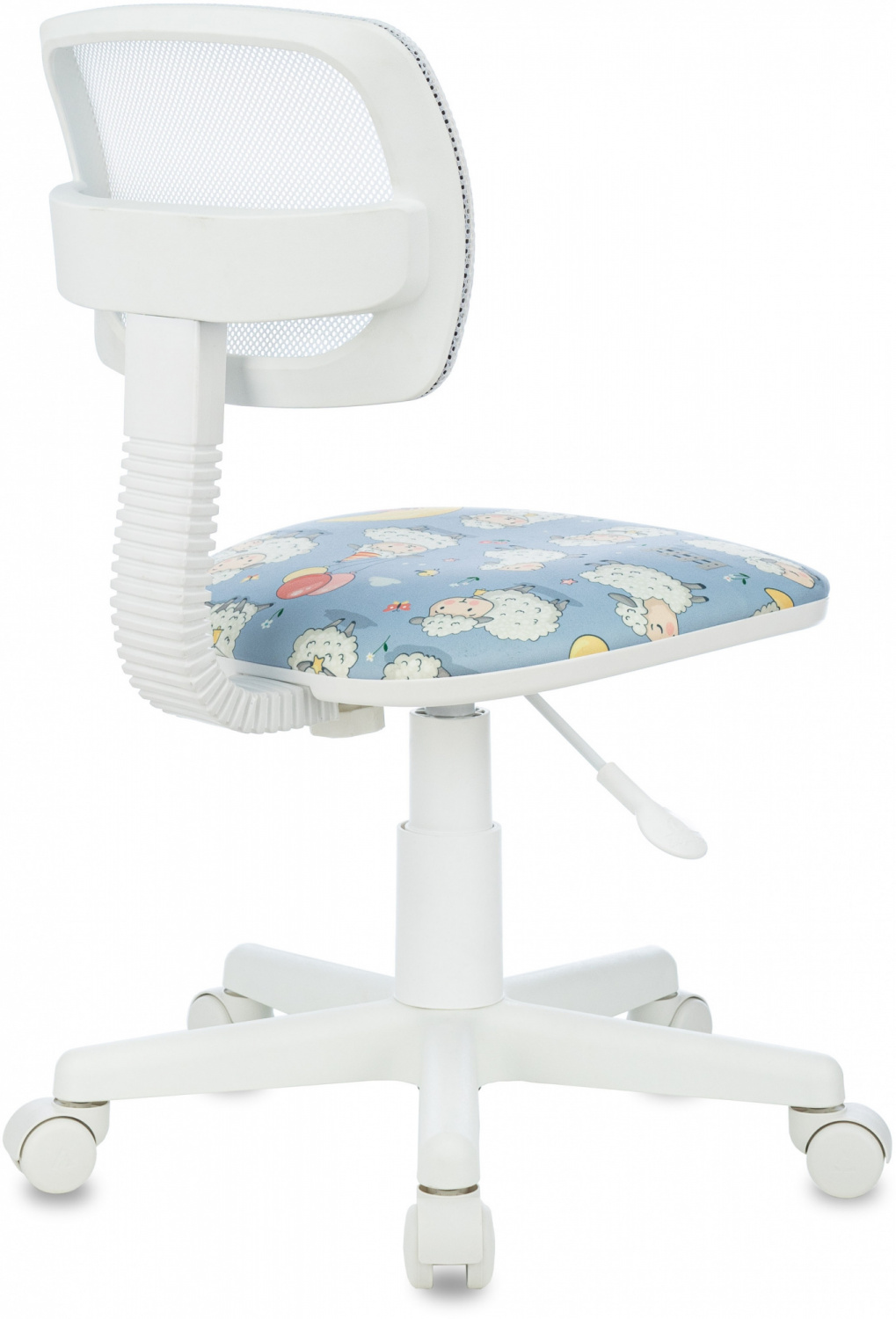 Кресло детское Бюрократ CH-W299 белый TW-15 сиденье мультиколор овечки сетка/ткань крестов. пластик пластик белый — фото, характеристики, наличие в Сыктывкаре