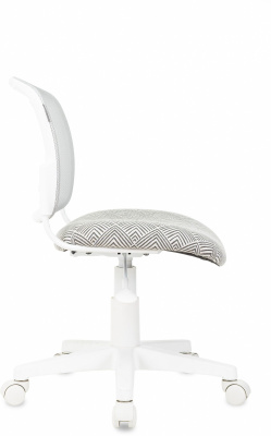 Кресло детское Бюрократ CH-W296NX светло-серый TW-02 Loft сетка/ткань крестов. пластик пластик белый, купить в Сыктывкаре