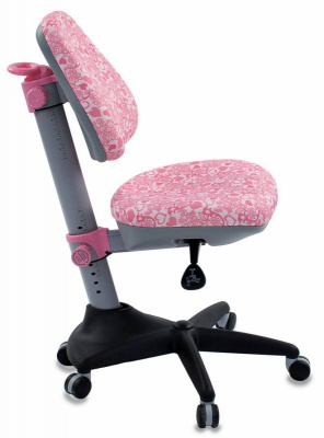 Кресло детское Бюрократ KD-2 розовый сердца Hearts-Pk крестов. пластик, купить в Сыктывкаре