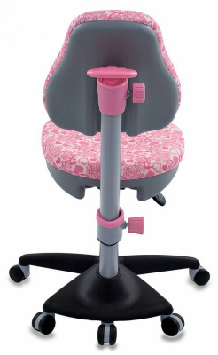 Кресло детское Бюрократ KD-2 розовый сердца Hearts-Pk крестов. пластик, купить в Сыктывкаре