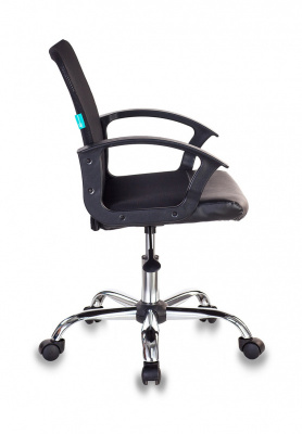 Кресло Бюрократ CH-590SL черный эко.кожа/сетка крестов. металл хром, купить в Сыктывкаре