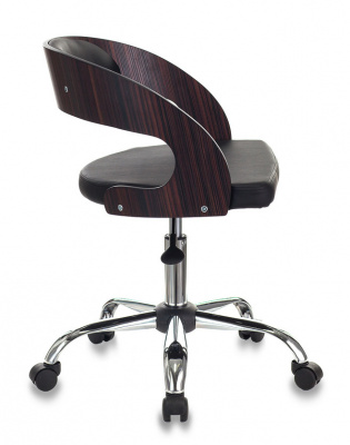 Кресло Бюрократ CH-370SL черный эко.кожа крестов. металл хром, купить в Сыктывкаре