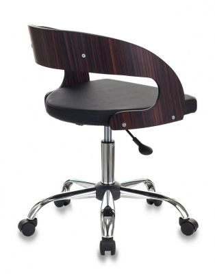 Кресло Бюрократ CH-370SL черный эко.кожа крестов. металл хром, купить в Сыктывкаре