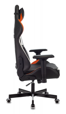 Кресло игровое Zombie VIKING TANK черный/оранжевый/белый эко.кожа с подголов. крестов. металл, купить в Сыктывкаре