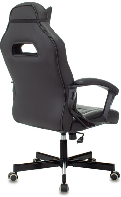 Кресло игровое Zombie VIKING 6 KNIGHT черный эко.кожа с подголов. крестов. металл, купить в Сыктывкаре