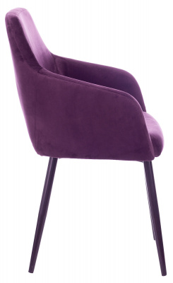 Кресло Бюрократ CH-380F сливовый Italia 23 на ножках металл черный, купить в Сыктывкаре