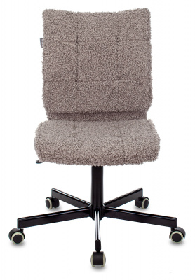 Кресло Бюрократ СН-330М серый экомех крестов. металл черный, купить в Сыктывкаре