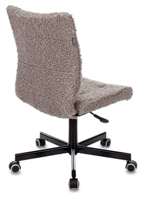 Кресло Бюрократ СН-330М серый экомех крестов. металл черный, купить в Сыктывкаре