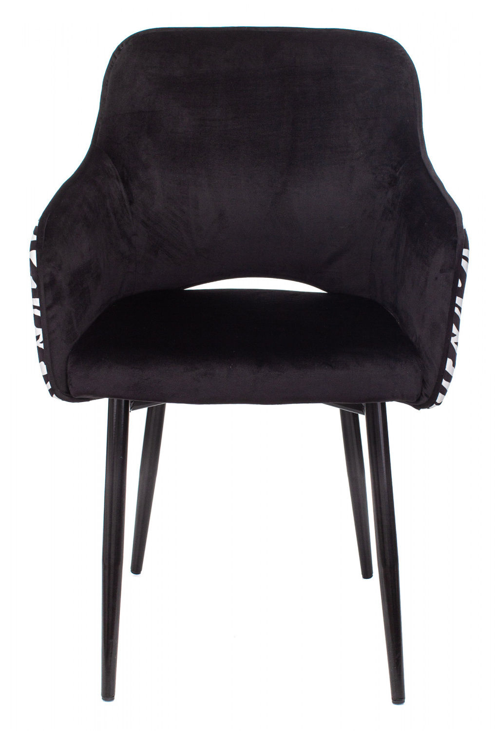 Кресло Бюрократ CH-380F черный зебра на ножках металл — фото, характеристики, наличие в Сыктывкаре