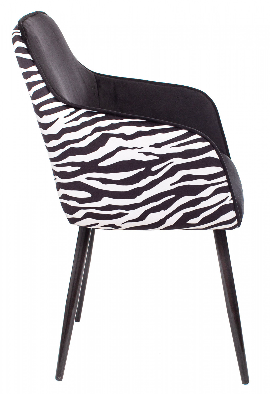 Кресло Бюрократ CH-380F черный зебра на ножках металл — фото, характеристики, наличие в Сыктывкаре