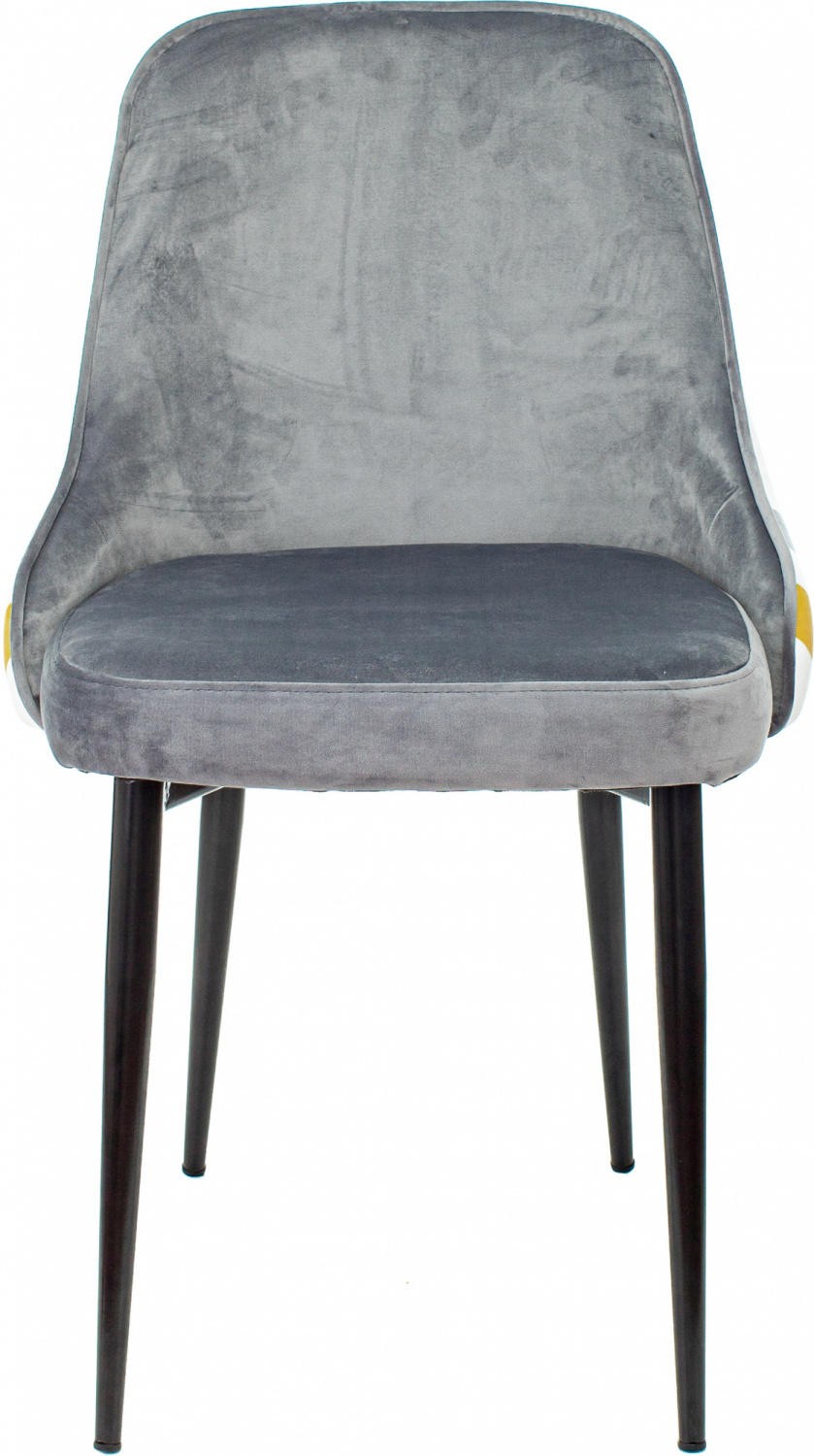 Стул для кухни Бюрократ KF-5 серый зигзаг металл черный на ножках (KF-5/ZIG/GREY) — фото, характеристики, наличие в Сыктывкаре