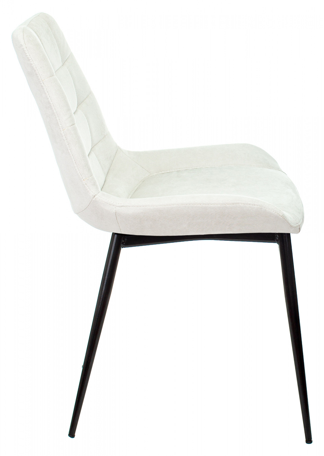 Стул для дома Бюрократ KF-6 молочный Velvet 20 металл черный на ножках (KF-6/VELV20), купить в Сыктывкаре