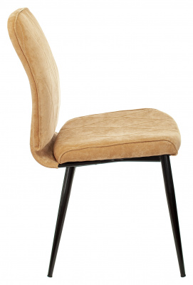 Стул для кухни Бюрократ KF-3 горчичный Velvet 73 металл черный на ножках (KF-3/VELV73), купить в Сыктывкаре