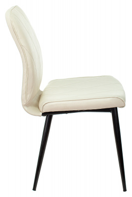 Стул для кухни Бюрократ KF-3 эко.кожа слоновая кость Orion-10 металл черный на ножках (KF-3/OR-10), купить в Сыктывкаре