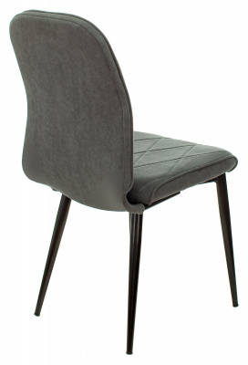 Стул для кухни Бюрократ KF-3 серый Alfa 44 металл черный на ножках (KF-3/ALFA44), купить в Сыктывкаре
