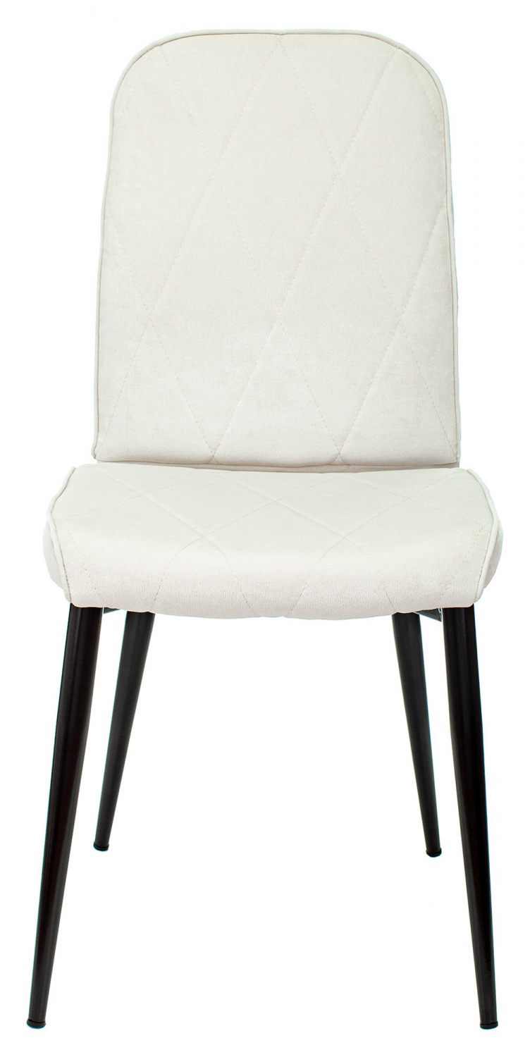 Стул для кухни Бюрократ KF-3 молочный Velvet 20 металл черный на ножках (KF-3/VELV20) — фото, характеристики, наличие в Сыктывкаре