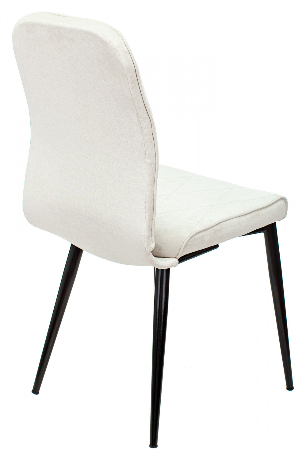 Стул для кухни Бюрократ KF-3 молочный Velvet 20 металл черный на ножках (KF-3/VELV20) — фото, характеристики, наличие в Сыктывкаре