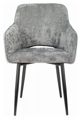 Стул для кухни Бюрократ KF-7 серый Light 19 гусиная лапка металл черный на ножках (KF-7/LT19/GF), купить в Сыктывкаре