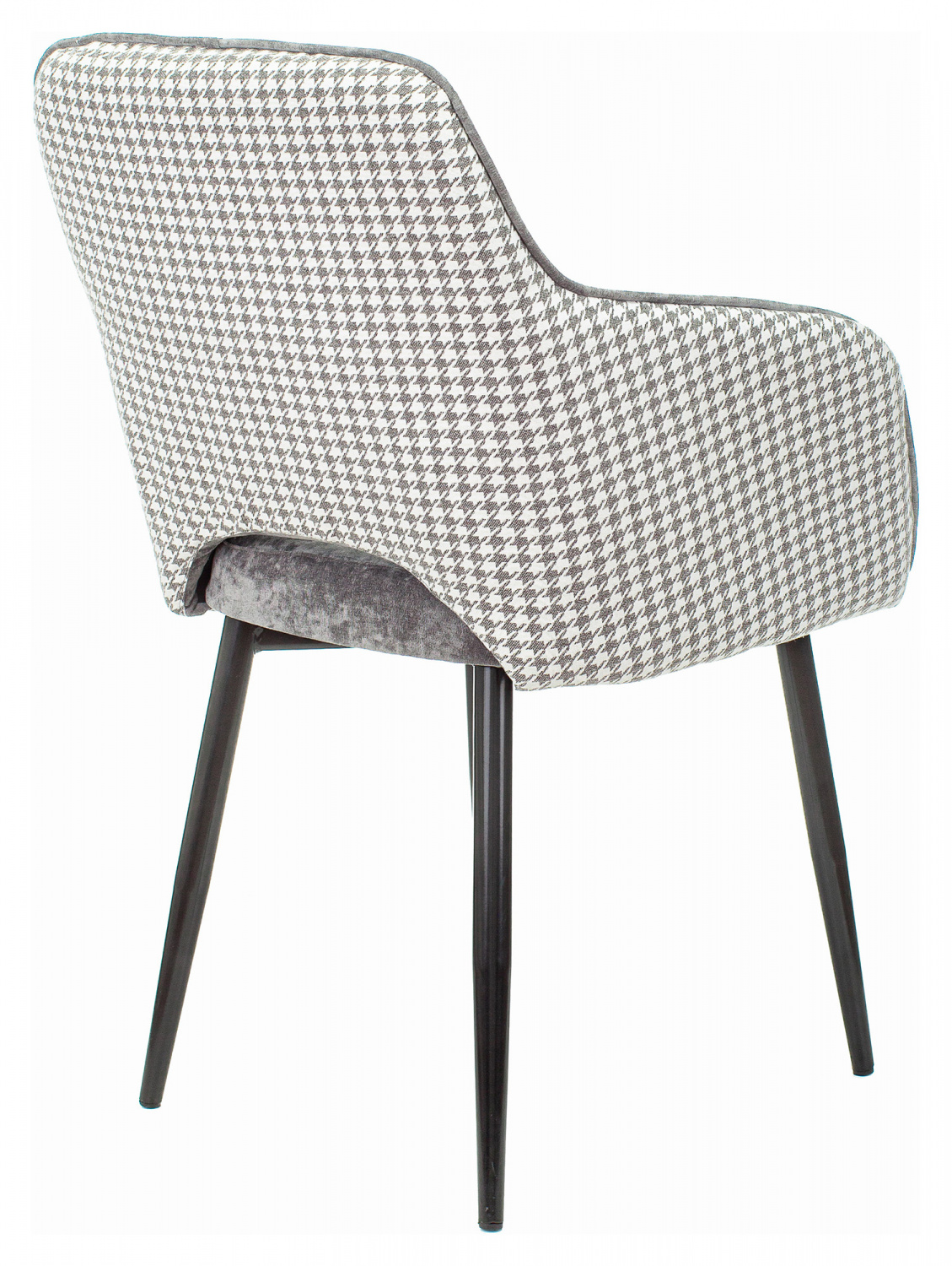 Стул для кухни Бюрократ KF-7 серый Light 19 гусиная лапка металл черный на ножках (KF-7/LT19/GF) — фото, характеристики, наличие в Сыктывкаре