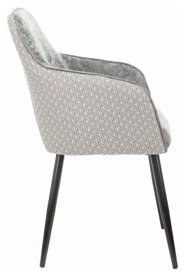 Стул для дома Бюрократ KF-7 серый Light 19 антик металл черный на ножках (KF-7/LT19/TWIST), купить в Сыктывкаре