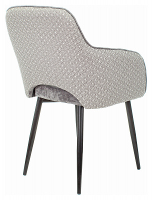 Стул для дома Бюрократ KF-7 серый Light 19 антик металл черный на ножках (KF-7/LT19/TWIST), купить в Сыктывкаре