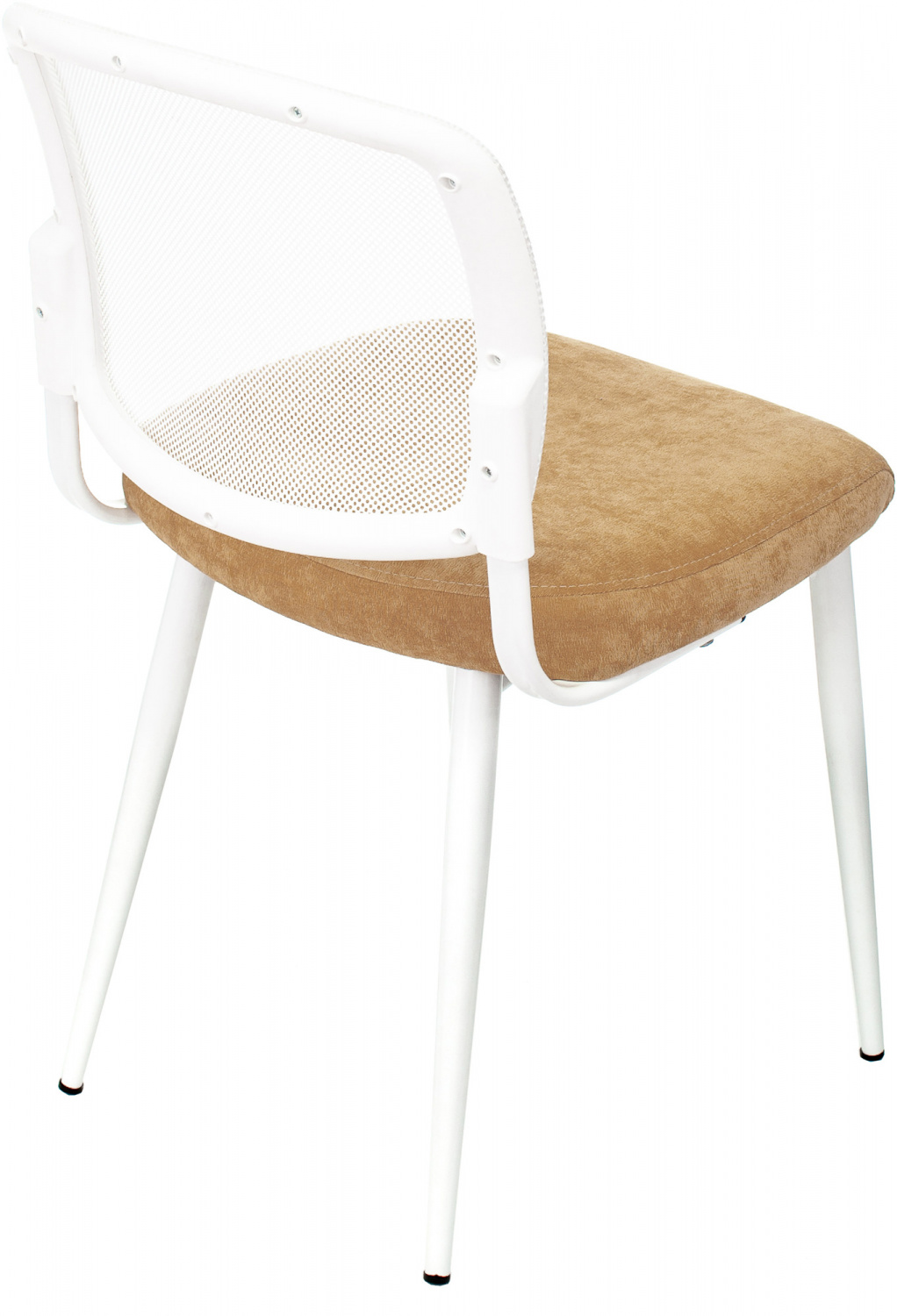 Стул для кухни Бюрократ KF-8W сетка/ткань горчичный металл белый на ножках (KF-8W/MUST) — фото, характеристики, наличие в Сыктывкаре