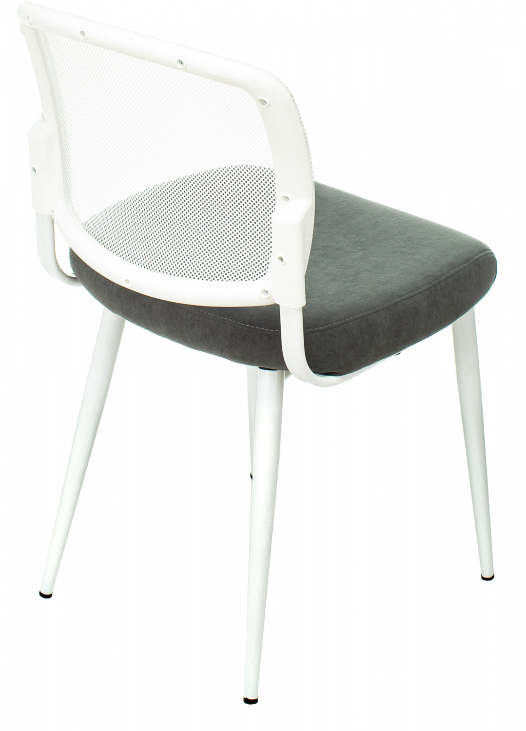 Стул для дома Бюрократ KF-8W сетка/ткань серый металл белый на ножках (KF-8W/GREY), купить в Сыктывкаре