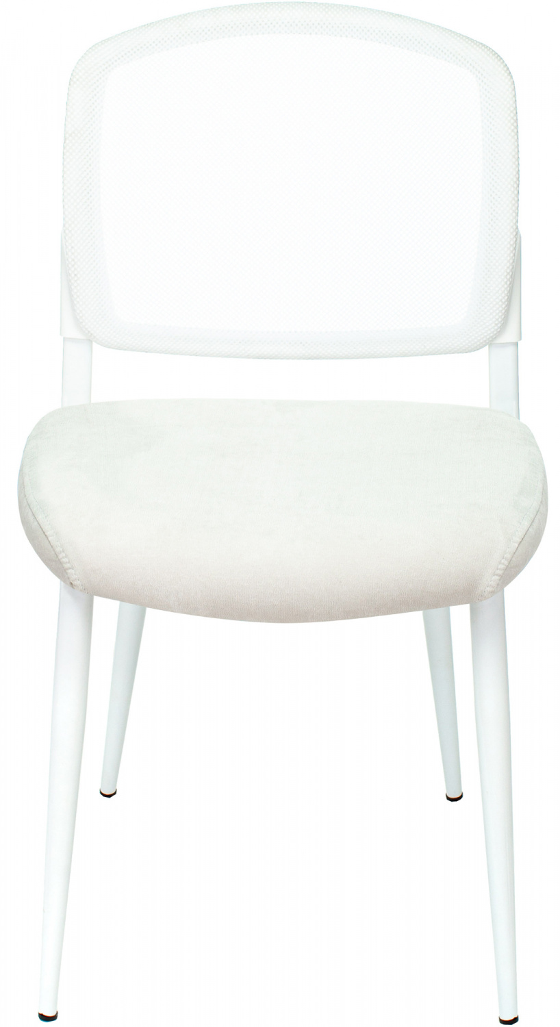 Стул для кухни Бюрократ KF-8W сетка/ткань белый металл белый на ножках (KF-8W/WHITE) — фото, характеристики, наличие в Сыктывкаре