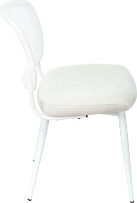 Стул для кухни Бюрократ KF-8W сетка/ткань белый металл белый на ножках (KF-8W/WHITE), купить в Сыктывкаре