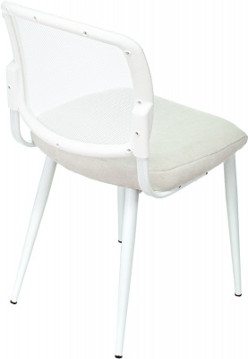 Стул для кухни Бюрократ KF-8W сетка/ткань белый металл белый на ножках (KF-8W/WHITE), купить в Сыктывкаре