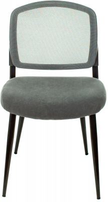 Стул для дома Бюрократ KF-8 сетка/ткань серый металл черный на ножках (KF-8/GREY), купить в Сыктывкаре