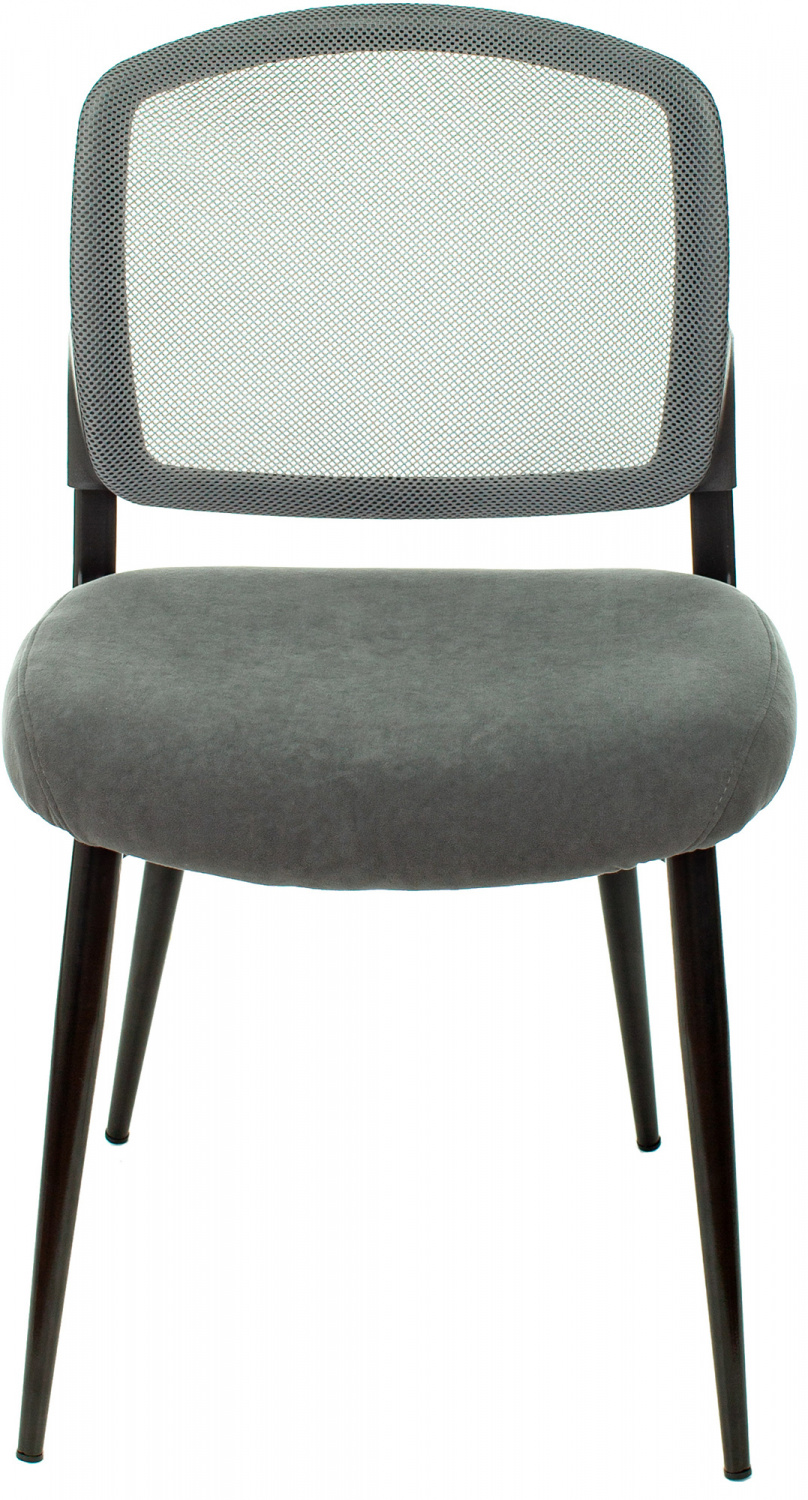 Стул для дома Бюрократ KF-8 сетка/ткань серый металл черный на ножках (KF-8/GREY), купить в Сыктывкаре