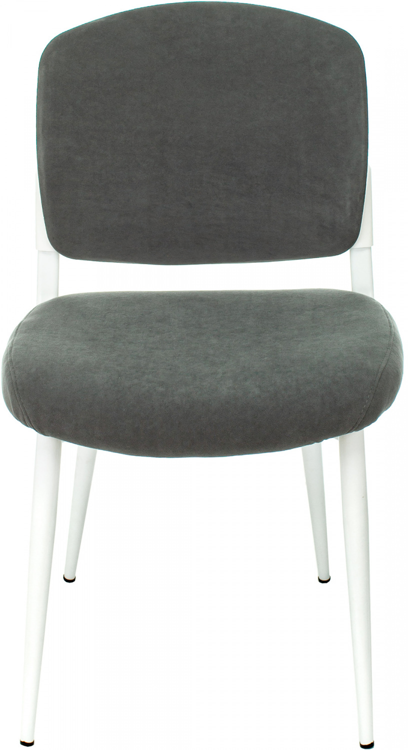 Стул для кухни Бюрократ KF-8W серый Alfa 44 металл белый на ножках (KF-8W/FABRIC/GREY) — фото, характеристики, наличие в Сыктывкаре