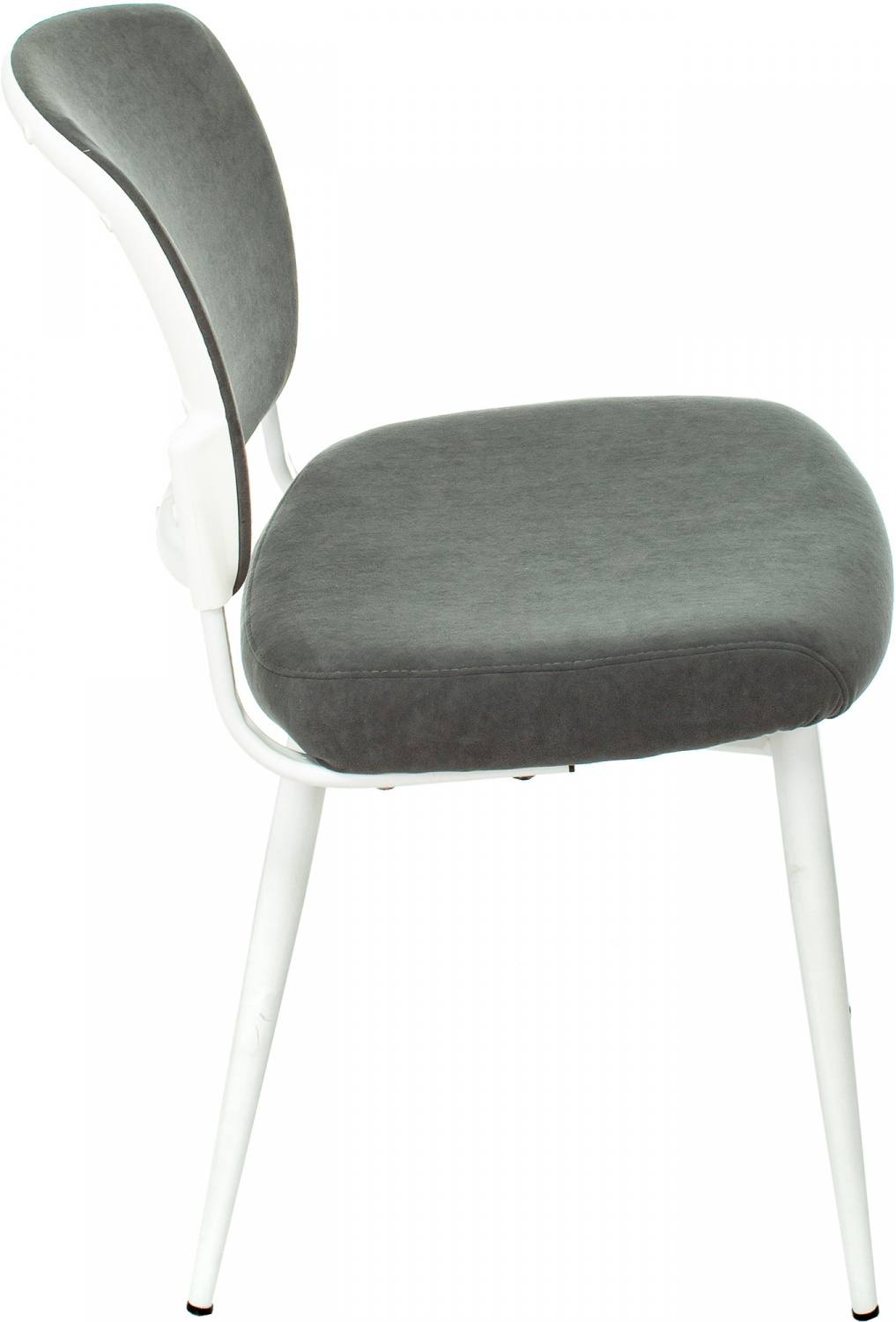 Стул для кухни Бюрократ KF-8W серый Alfa 44 металл белый на ножках (KF-8W/FABRIC/GREY) — фото, характеристики, наличие в Сыктывкаре