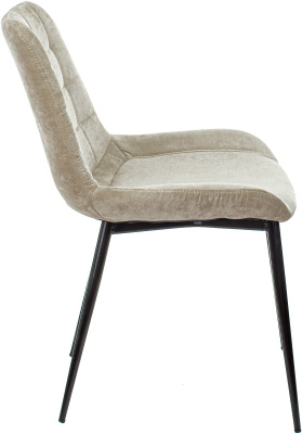 Стул для дома Бюрократ KF-6_2 комплект 2шт песочный Light 21 металл черный на ножках (KF-6/LT21_2), купить в Сыктывкаре