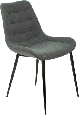 Стул для дома Бюрократ KF-6_2 комплект 2шт серый Alfa 44 металл черный на ножках (KF-6/ALFA44_2), купить в Сыктывкаре