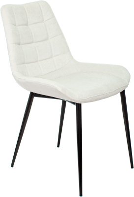 Стул для кухни Бюрократ KF-6_2 комплект 2шт молочный Velvet 20 металл черный на ножках (KF-6/VELV20_2), купить в Сыктывкаре