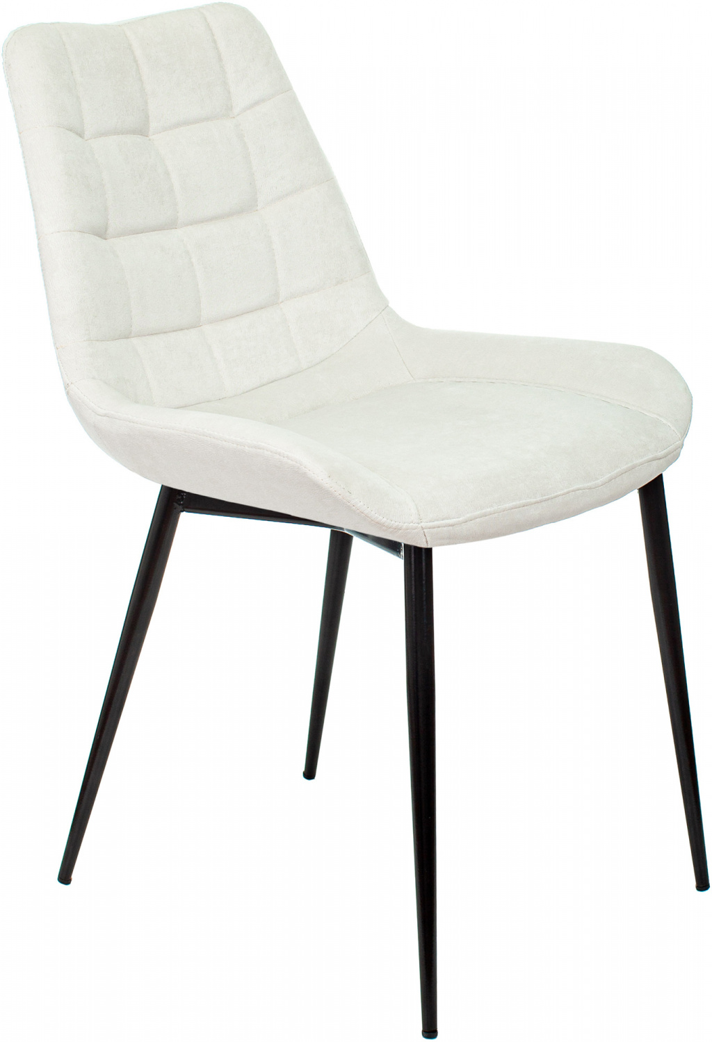 Стул для кухни Бюрократ KF-6_2 комплект 2шт молочный Velvet 20 металл черный на ножках (KF-6/VELV20_2) — фото, характеристики, наличие в Сыктывкаре