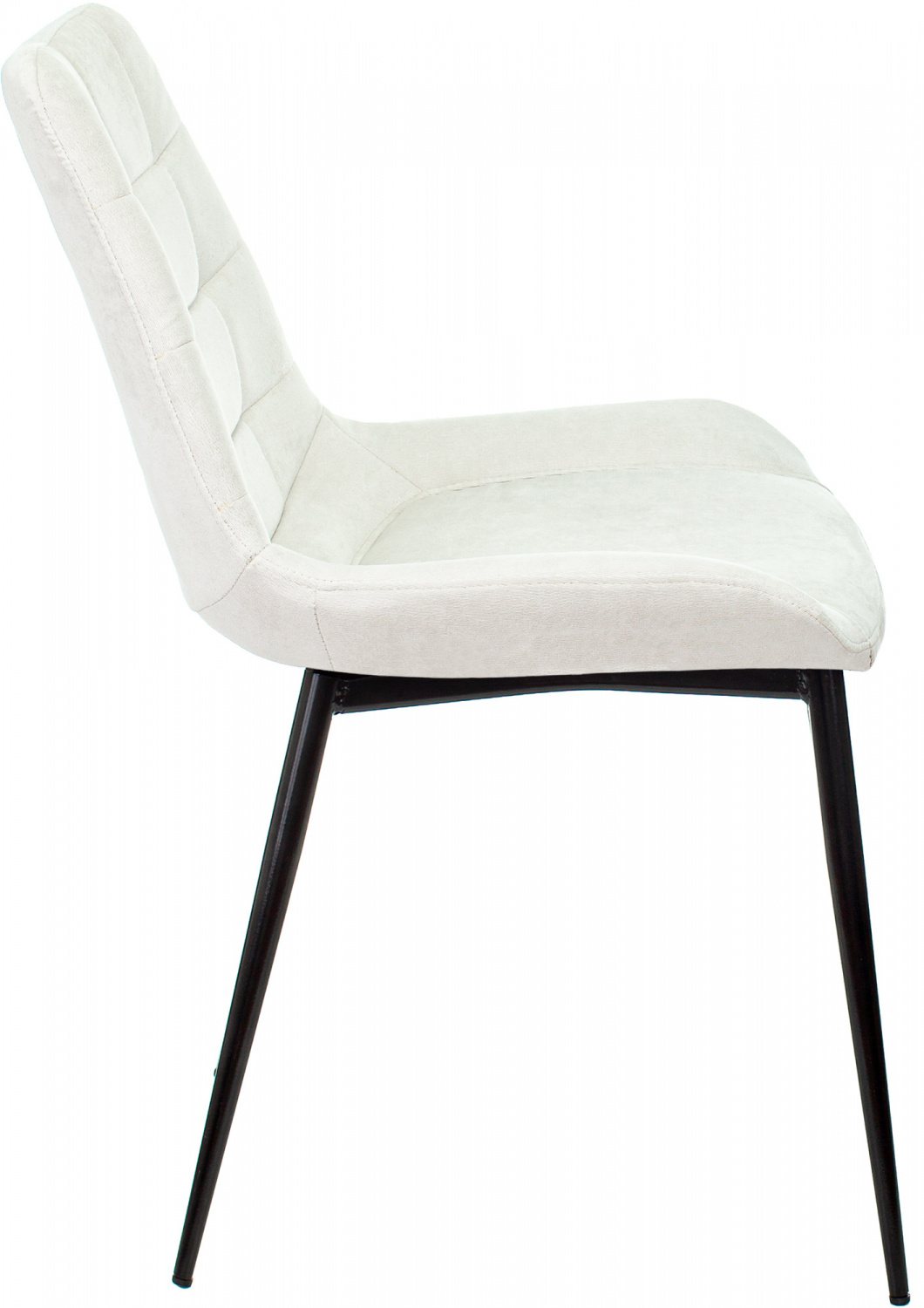 Стул для кухни Бюрократ KF-6_2 комплект 2шт молочный Velvet 20 металл черный на ножках (KF-6/VELV20_2) — фото, характеристики, наличие в Сыктывкаре