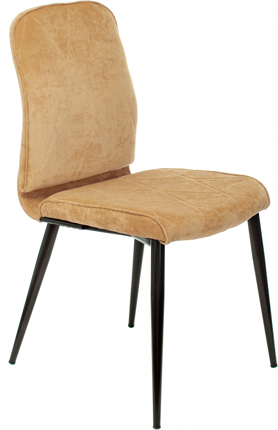 Стул для кухни Бюрократ KF-3_2 комплект 2шт горчичный Velvet 73 металл черный на ножках (KF-3/VELV73_2), купить в Сыктывкаре