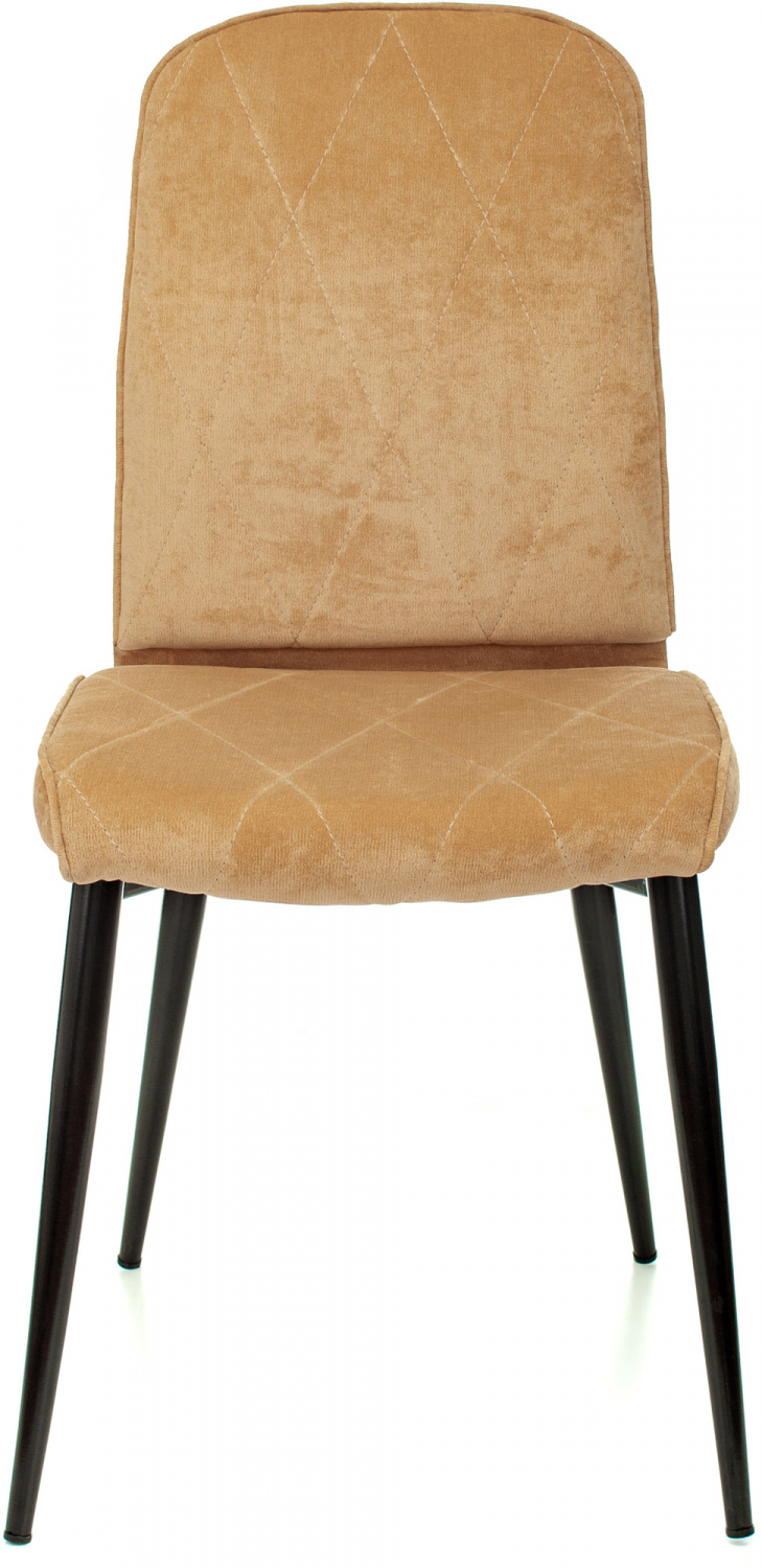 Стул для кухни Бюрократ KF-3_2 комплект 2шт горчичный Velvet 73 металл черный на ножках (KF-3/VELV73_2), купить в Сыктывкаре
