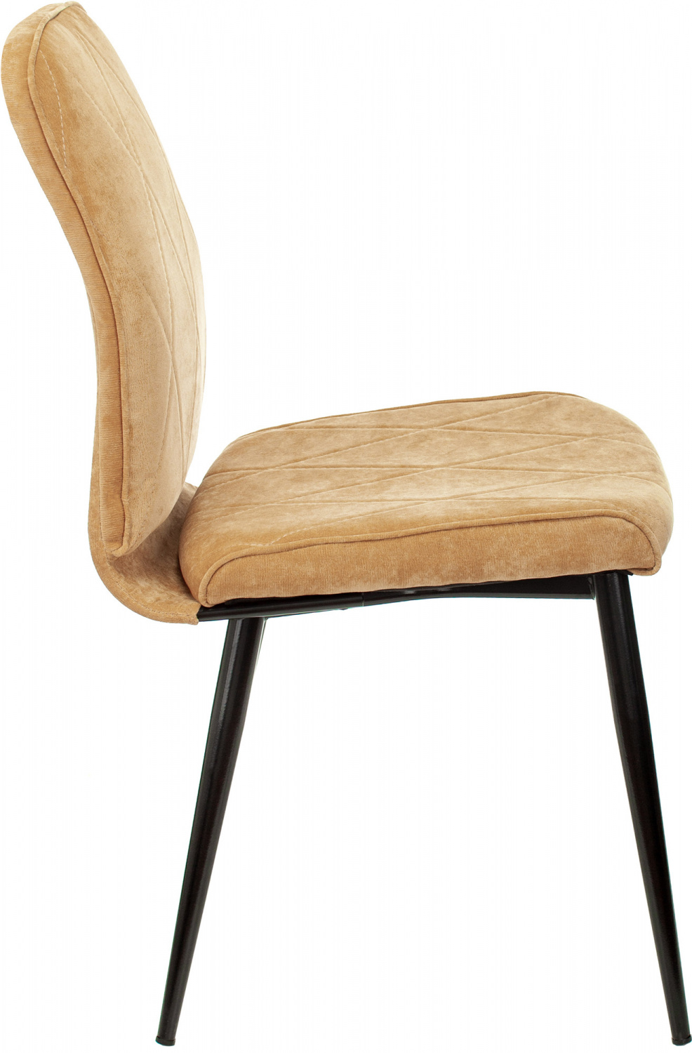 Стул для кухни Бюрократ KF-3_2 комплект 2шт горчичный Velvet 73 металл черный на ножках (KF-3/VELV73_2), купить в Сыктывкаре