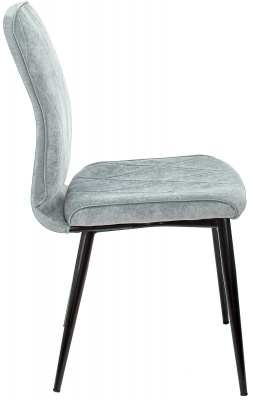 Стул для дома Бюрократ KF-3_2 комплект 2шт серо-голуб. Light 28 металл черный на ножках (KF-3/LT28_2), купить в Сыктывкаре